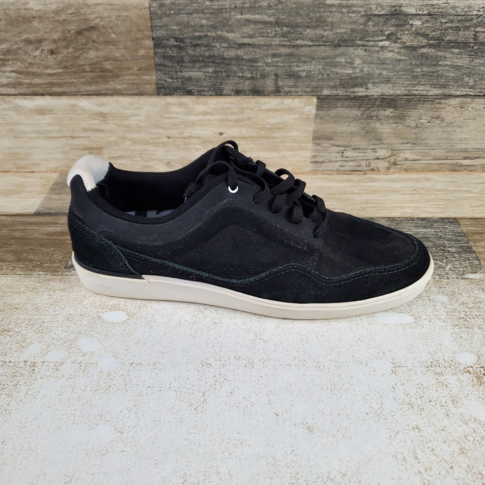 Vans LXVI Inscribe Mens Shoes Sz 6.5 Athletic Black White Suede Lace-Up Sneakers